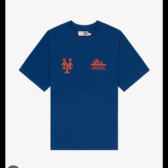 Aime Leon Dore ALD / New York Mets Unisphere Short-Sleeve Tee “Limoges” - Picture 1 of 3